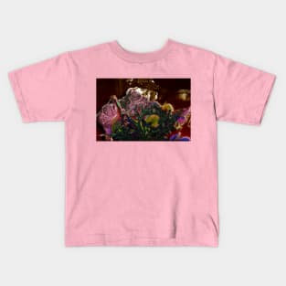 Abstract Ornament Hydrangea Flowers Kids T-Shirt